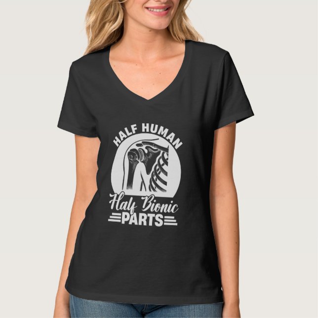 Återvinning av ny skulderersättning - källa 3 t shirt (Framsida)