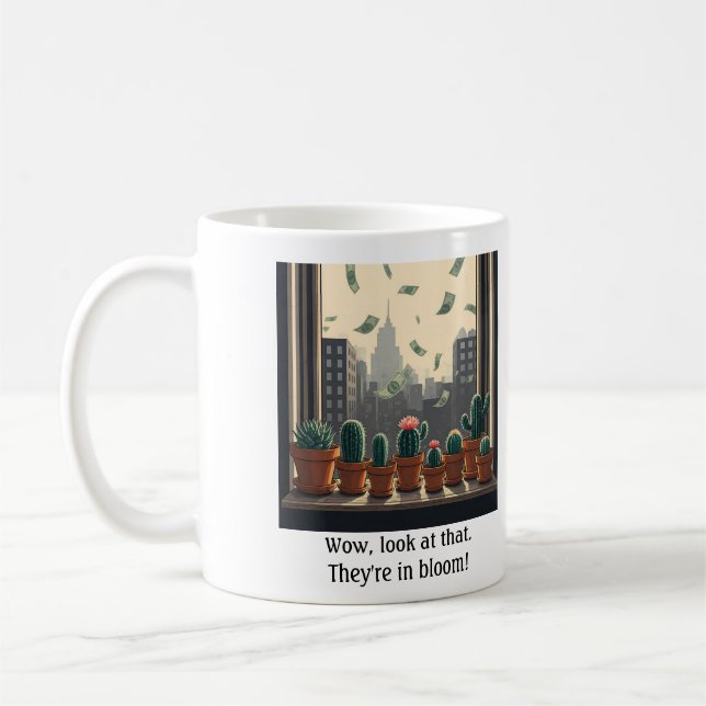 Återvinning av penningfönsterkaktus mugg (Vänster)