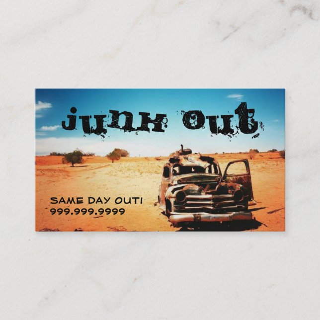 Återvinning av skräppost i Metall Visitkort (Framsida)