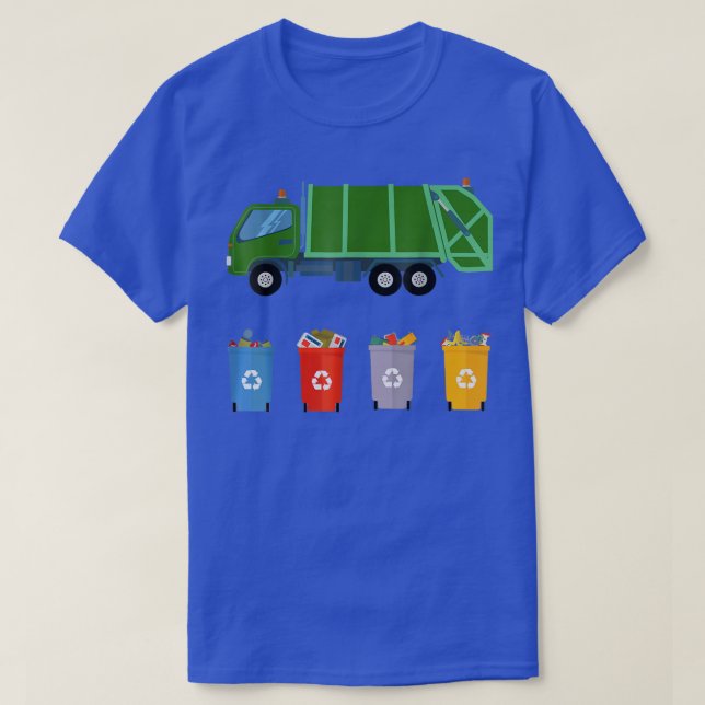 Återvinning av Sopor Lastbil Kids Sopor Lastbil T Shirt (Design framsida)