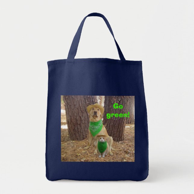 Återvinningsbar shopping bag tygkasse (Framsidan)