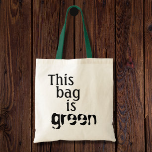 Återvinningsbar tote bags för roliga tygkasse