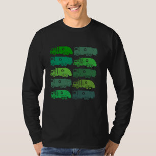 Återvinningsdagen sopor i Lastbil Slösar separerin T Shirt