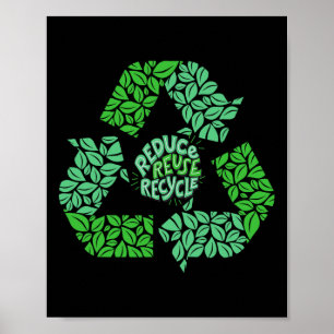 Återvinningsgåva av Logotyp 1 från Earth Day Återv Poster