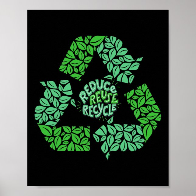 Återvinningsgåva av Logotyp 1 från Earth Day Återv Poster (Framsidan)