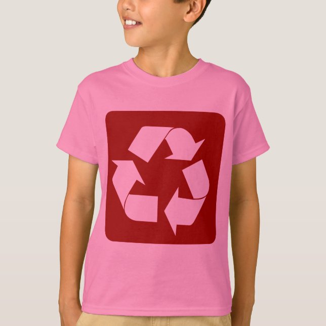 Återvinningssignal - ruby tee (Framsida)