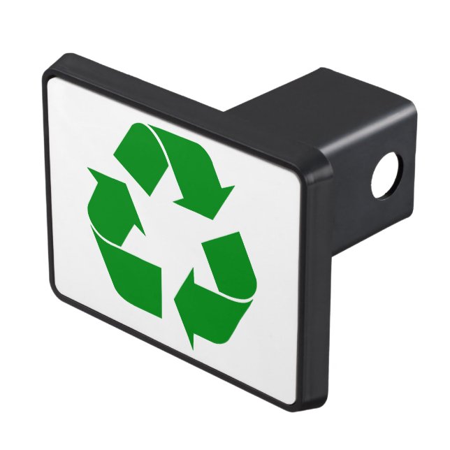 Återvinningssymbol - Grönt Dragkroksskydd (Topp Höger)