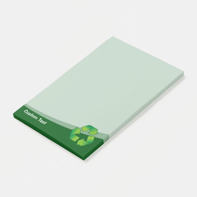 Återvinningssymbol Post-it Block (Vinklad)