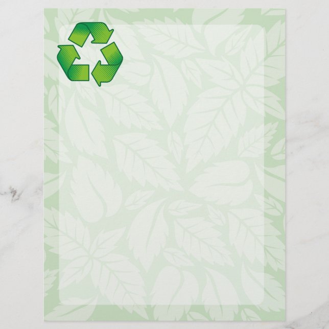 Återvinningssymbol Reklamblad (Framsidan)