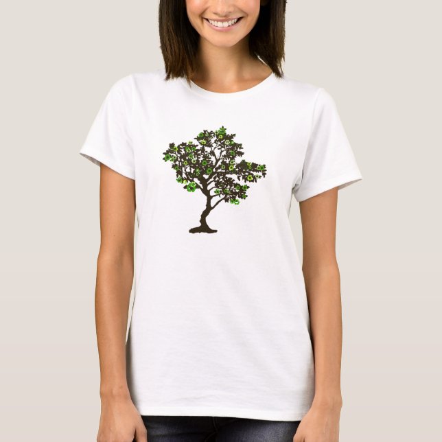 Återvinningssymbol Träd Kvinnors T-shirt (Framsida)