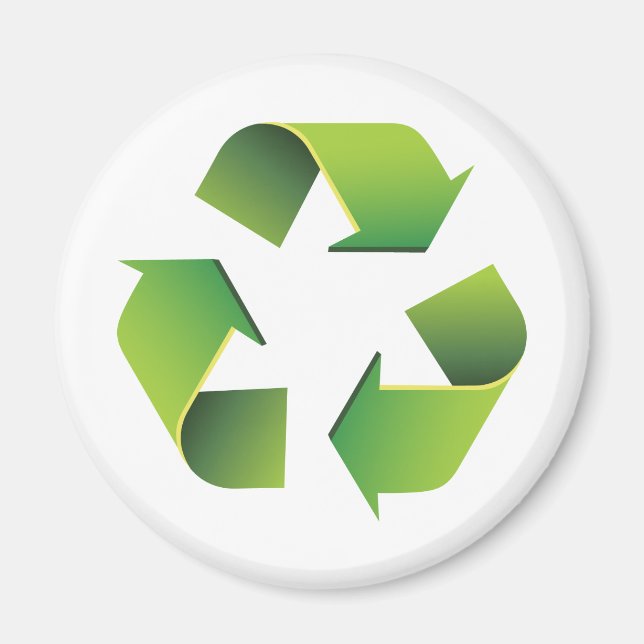 Återvinningstecken Magnet (Framsidan)