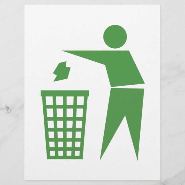 Återvinningstecken Reklamblad (Framsidan)