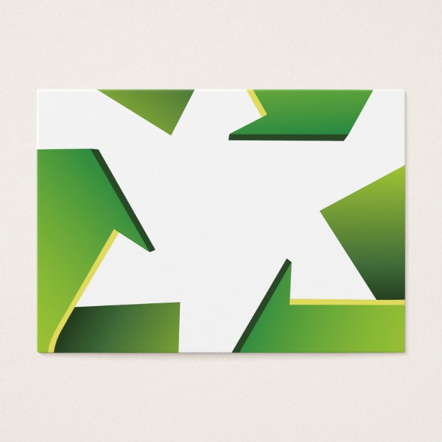 Återvinningstecken Visitkort (Framsidan)