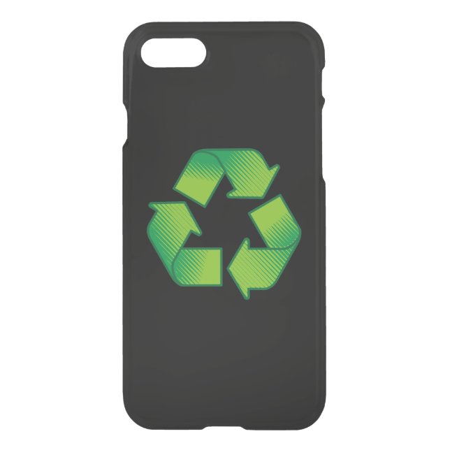 Återvinningsymbol Uncommon iPhone Skal (Baksida)
