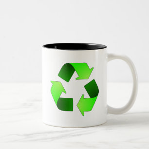 Återvinningsymbolmugg Två-Tonad Mugg