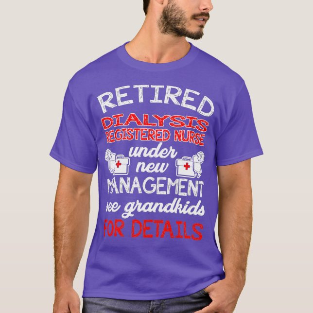 Återvunna dialysregistrerade sjuksköterskor under  t shirt (Framsida)