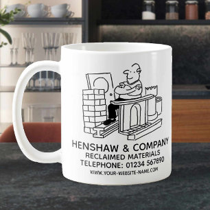 Återvunna material - affärsfrämjande kaffemugg
