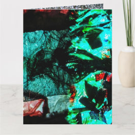 Återvunnen abstrakt för djupgående gratulationskor kort