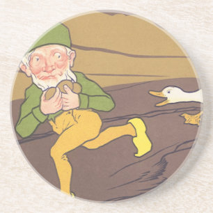 Återvunnen Aesop-fabel Gås som lagt det gyllene äg Underlägg