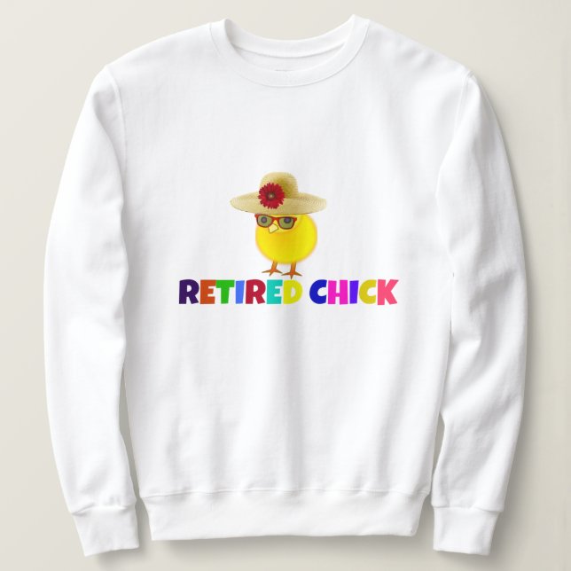 Återvunnen Chick, färglös utformning. T Shirt (Design framsida)