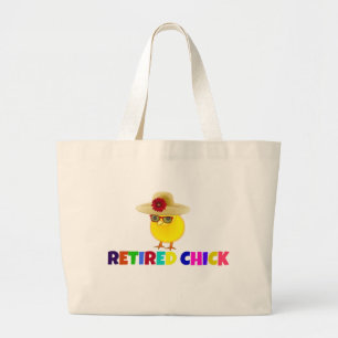 Återvunnen Chick, färgstark design Jumbo Tygkasse