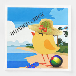 Återvunnen Chick, färgstark design Pappersservett