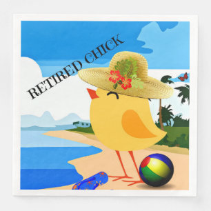 Återvunnen Chick, färgstark design Pappersservett