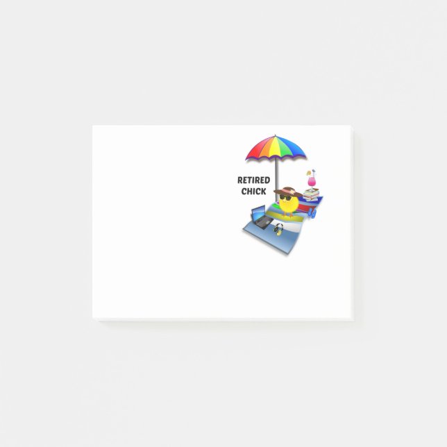 Återvunnen Chick Post-it Block (Framsida)