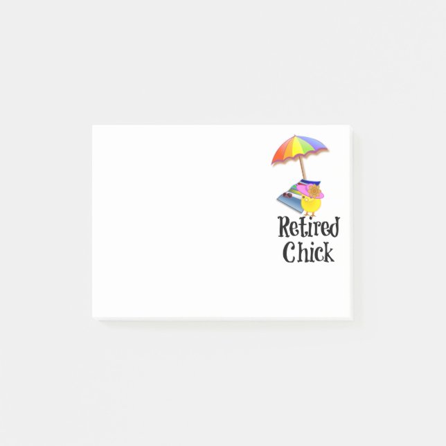 Återvunnen Chick, Roligt i bålen Post-it Block (Framsida)