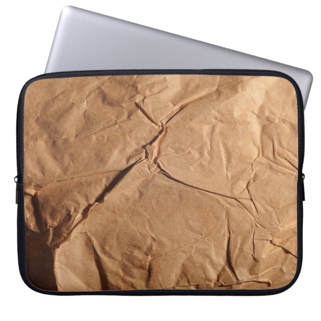 Återvunnen förpackning papper. Struktur. Laptop Fodral (Framsidan)