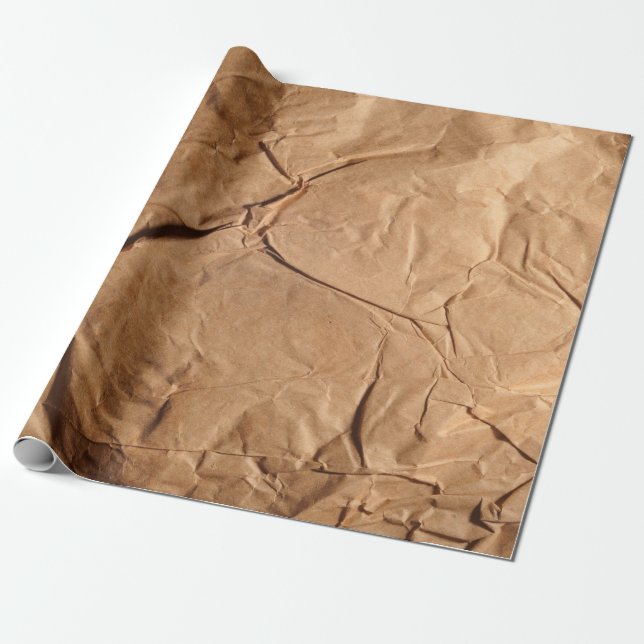 Återvunnen förpackning papper. Struktur. Presentpapper (Utrullad)