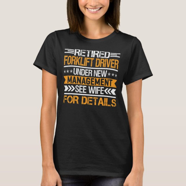 Återvunnen gaffeldrivrutin under Ny hantering Se W T Shirt (Framsida)