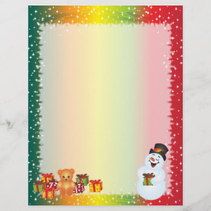 Återvunnen jul Papper - Snögubbe design