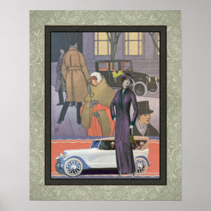 ÅTERVUNNEN KONST: 1930-TALETS MAGASIN COLLAGE KONS POSTER