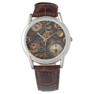 Återvunnen Steampunkklocka Armbandsur
