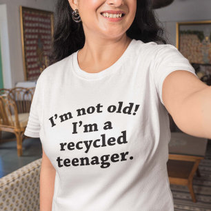 Återvunnen tonåring t-shirt