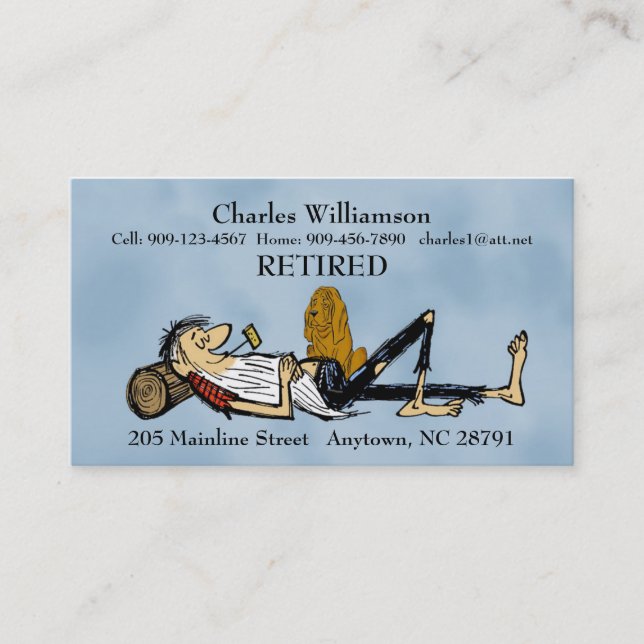 Återvunnet Affärskort RipVanWinkle- och ljudbild (Framsida)