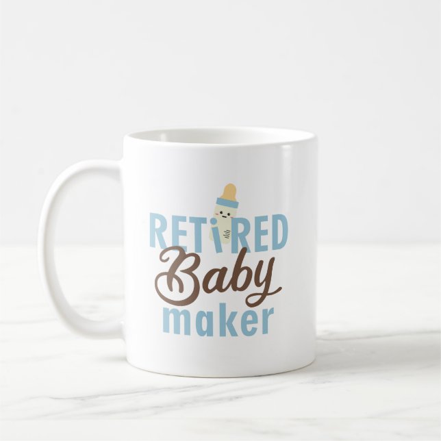 Återvunnet Baby Maker Funny Vasectomi Modern Cute Kaffemugg (Vänster)