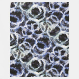 Återvunnet indigo shibori: fleecefilt
