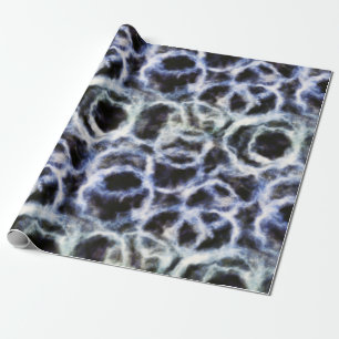 Återvunnet indigo shibori: presentpapper