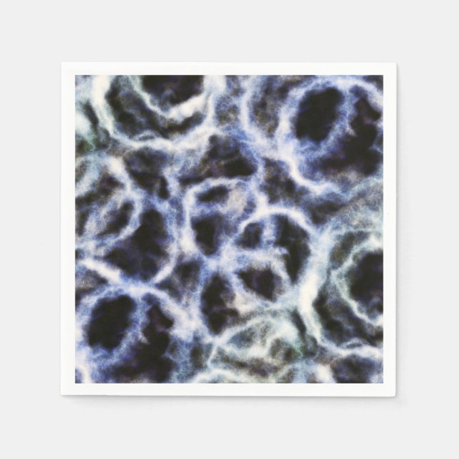 återvunnet indigofärgat shibori : pappersservett (Framsidan)