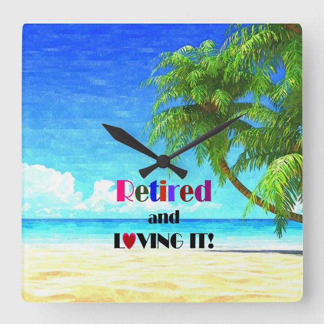 Återvunnet och överfyllt fyrkantig klocka (Framsida)