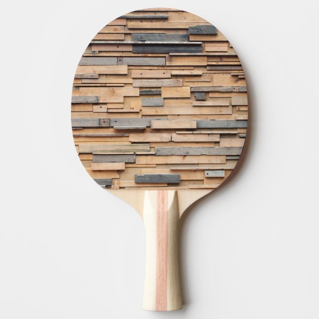 Återvunnet Trä, Hållbart Material Pingisracket (Framsidan)