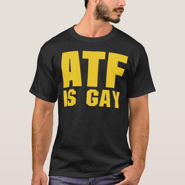 atf, atf är gay t shirt (Framsida)