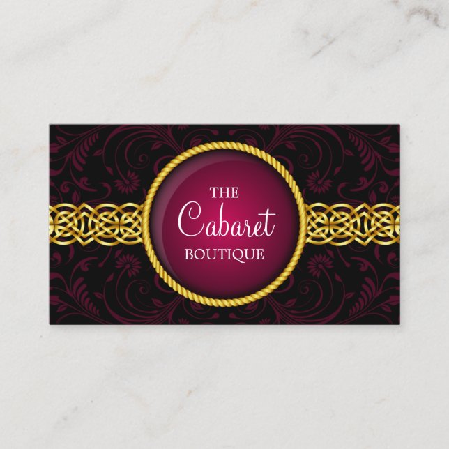 Åtfölja mode och smycken visitkort (Framsida)