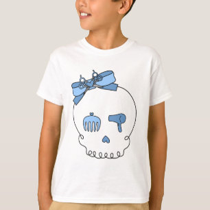Åtfölja skalle för hår (pilbågen specificerar tee shirt