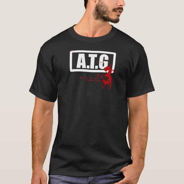 ATG 3 - Svart T-tröja Tee Shirt (Framsida)