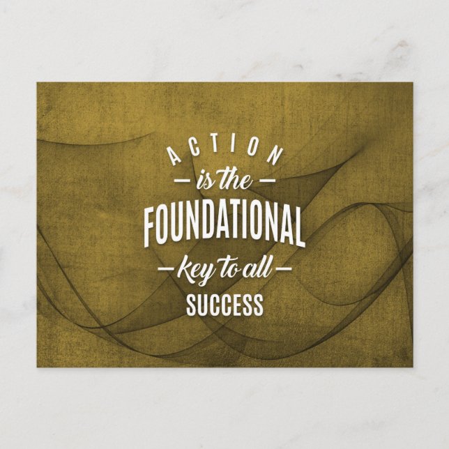 Åtgärd är Nyckel - Motiveringsoffert. Vykort (Framsida)