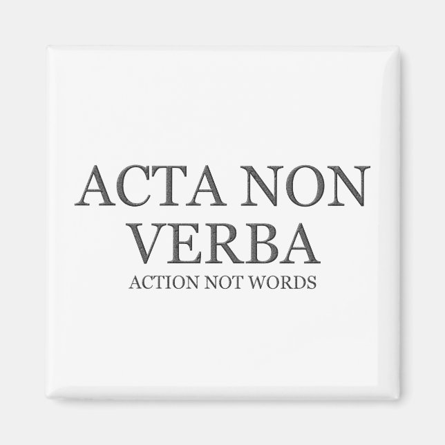 Åtgärd inte Ord - Mörk Magnet (Framsidan)