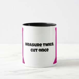 Åtgärd två gånger, minska gång 🙂 Rosa Guillotine Mugg